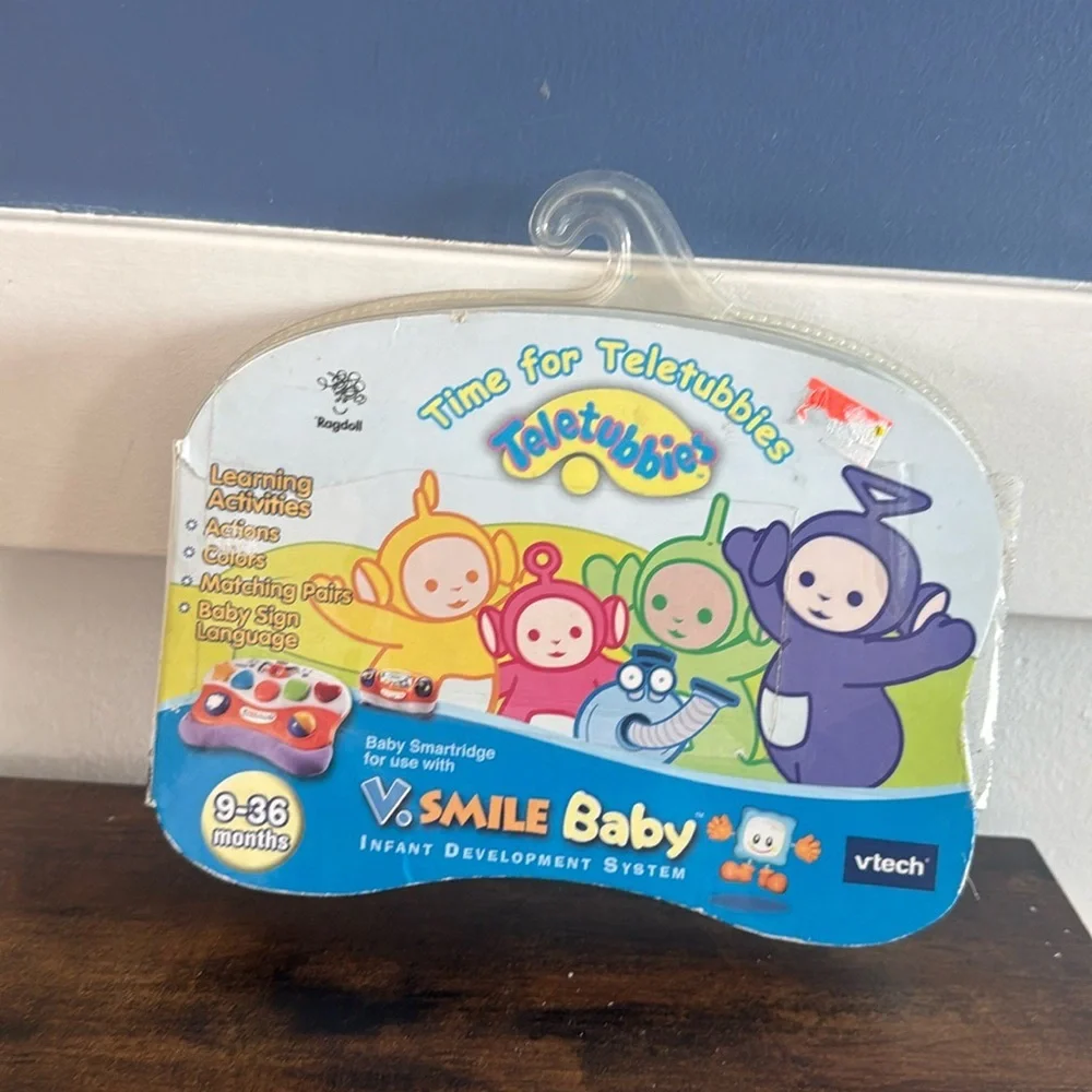 Teletubbies Time for Teletubbies Vtech V.Smile Baby Game Cartridge Learning New